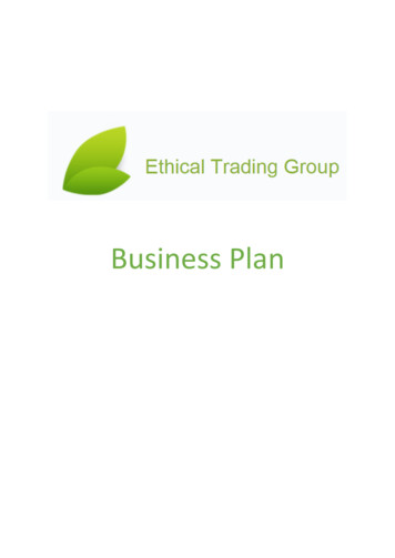 Business Plan - Ethical Trading Group