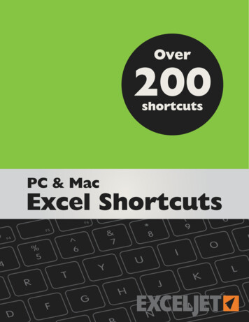 Exceljet Excel Shortcuts PDF