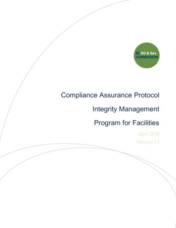Compliance Assurance Protocol Integrity Management Program .