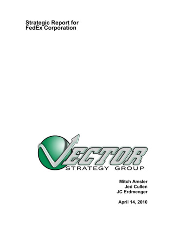 Strategic Report For FedEx Corporation
