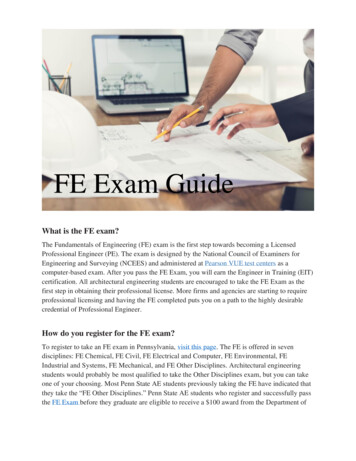 FE Exam Guide - Pennsylvania State University