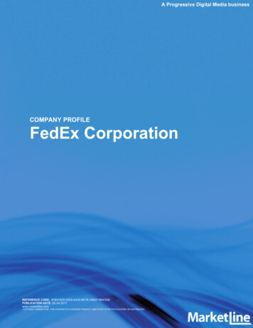 FedEx Corporation COMPANY PROFILE
