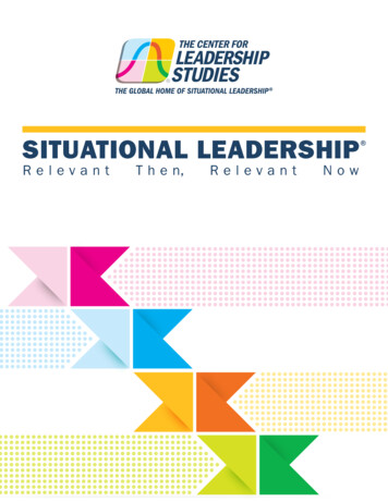Situational Leadership Relevant Then, Relevant Now