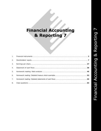 Financial Accounting & Reporting 7 Financial . - CPA Diary