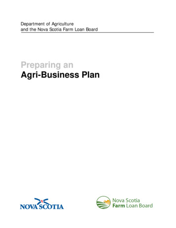Preparing An Agri-Business Plan - Nova Scotia