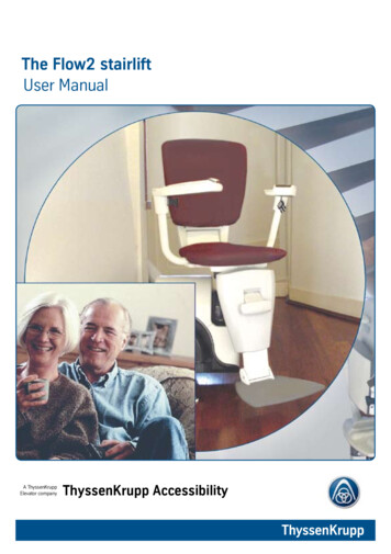 The Flow2 Stairlift User Manual - Dolphin Mobility