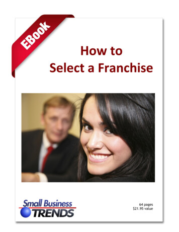 How To Select A Franchise - Small Business Trends