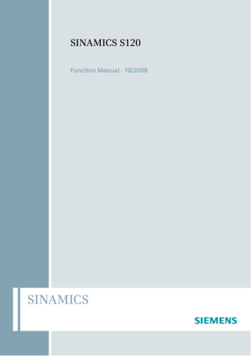 SINAMICS S120 Drive Functions - Siemens