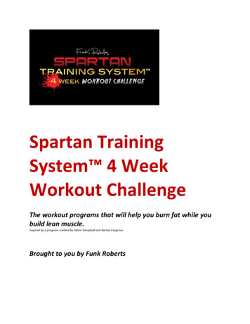 Funk Roberts Spartan Training System 4 Week Workout Challenge
