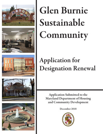 Glen Burnie Sustainable Community - Anne Arundel County, MD