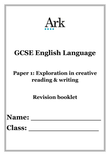 GCSE English Language - Ark Acton