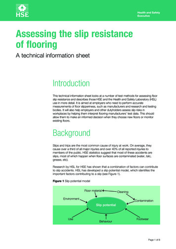 Assessing The Slip Resistance Of Flooring