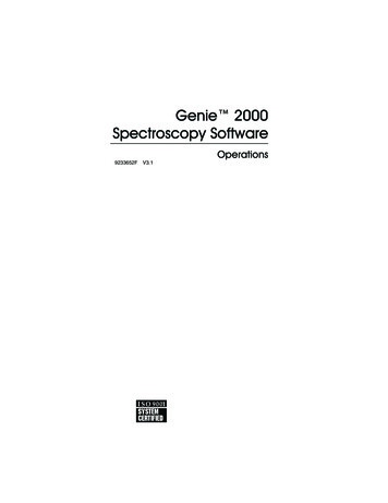 Genie 2000 Spectroscopy Software