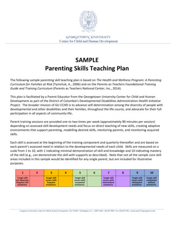 SAMPLE Parenting Skills Teaching Plan