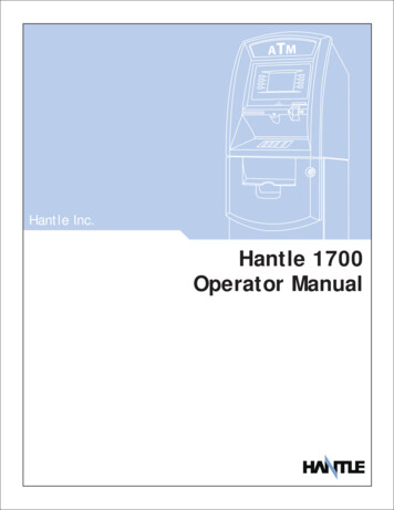 Hantle 1700 Manual