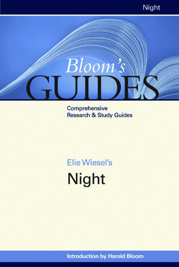 Elie Wiesel’s Night - Weebly