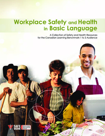 Workplace Safety Health In Basic Language