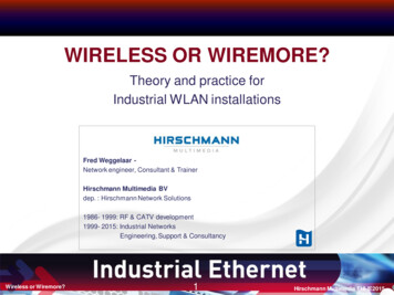 WIRELESS OR WIREMORE? - FHI