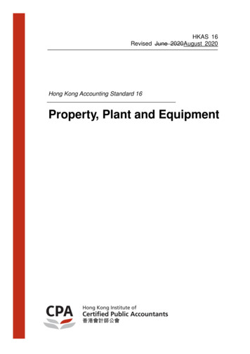 Property, Plant And Equipment - HKICPA