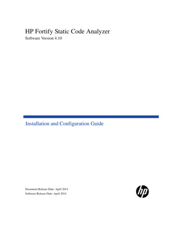HP Fortify Static Code Analyzer - WordPress 