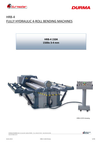 HRB-4 FULLY HYDRAULIC 4-ROLL BENDING MACHINES