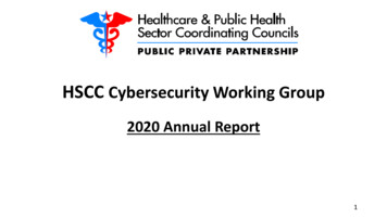 HSCC Cybersecurity Working Group