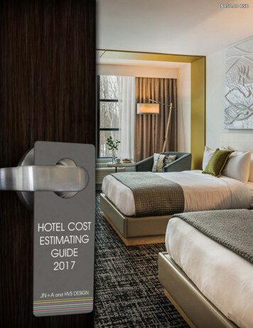 HOTEL COST ESTIMATING GUIDE