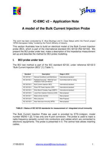 IC-EMC V2 – Application Note A Model Of The Bulk Current .