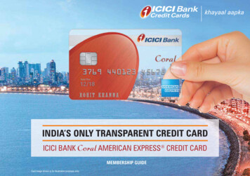INDIA’S ONLY TRANSPARENT CREDIT CARD