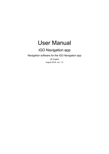 User Manual - IGO Navigation