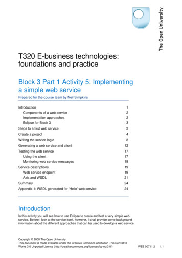 T320 E-business Technologies: Foundations And Practice