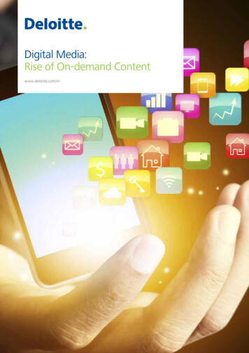 Digital Media: Rise Of On-demand Content