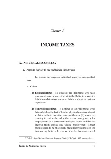 INCOME TAXES - Ntrc.gov.ph