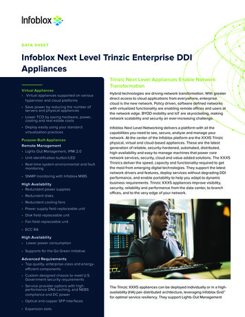 DATASHEET Infoblox Next Level Trinzic Enterprise DDI .