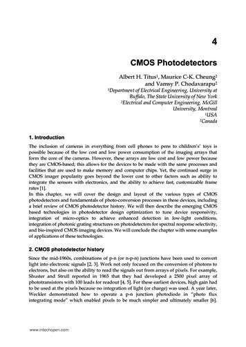 CMOS Photodetectors - IntechOpen