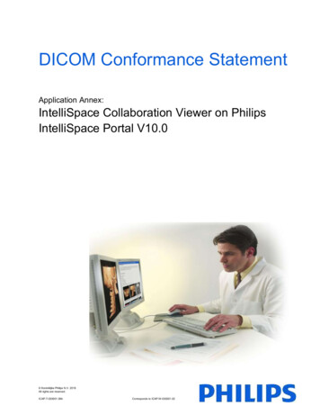 DICOM Conformance Statement For IntelliSpace . - Philips