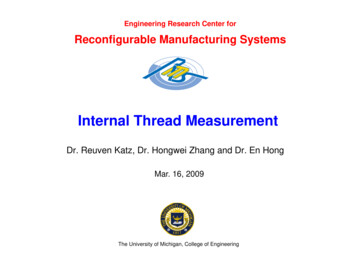 Internal Thread MeasurementInternal Thread Measurement