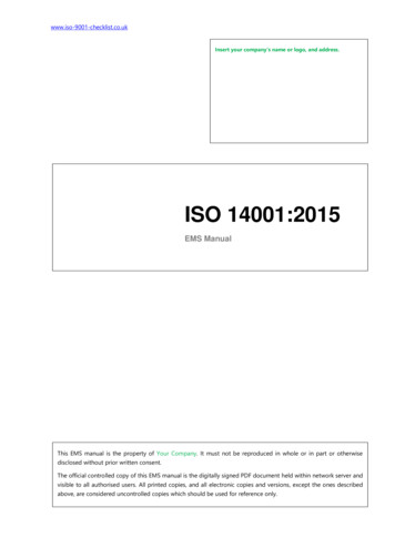 ISO 14001:2015 - ISO 9001 Checklist