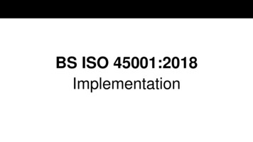 BS ISO 45001:2018 - IOSH