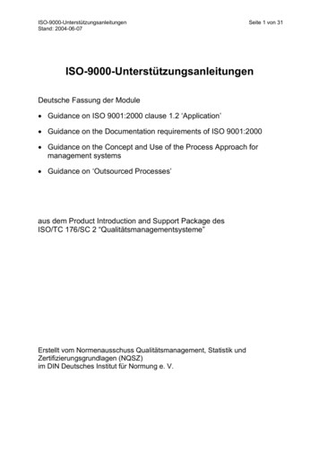 ISO-9000-Unterstützungsanleitungen - DGQ