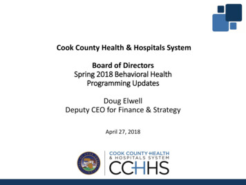 Cook County Health & Hospitals System Board Of Directors .