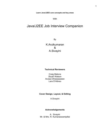 Java/J2EE Job Interview Companion