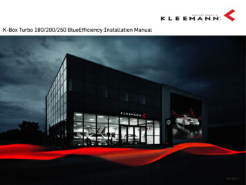 K-BOX Turbo 180/200/250 BlueEfficiency - Kleemann