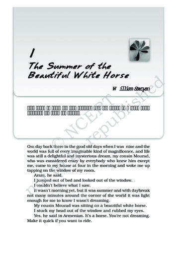 The Summer Of The Beautiful White Horse - NCERT