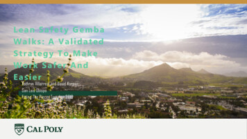 Lean Safety Gemba Walks: A Validated Strategy To Make Work .