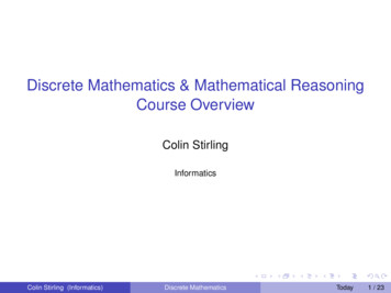 Discrete Mathematics & Mathematical Reasoning Course Overview
