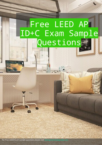 LEED AP ID C Exam Sample Questions