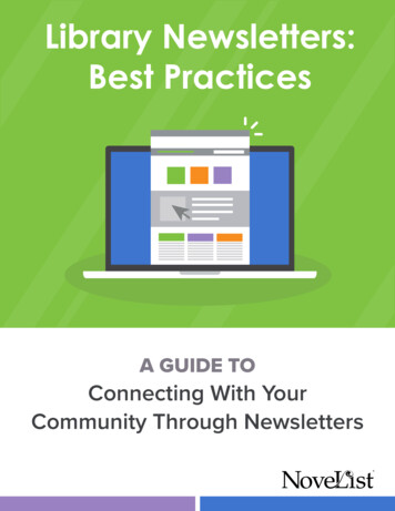 Library Newsletters: Best Practices - EBSCO