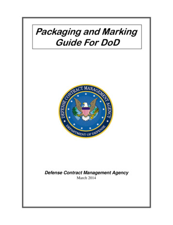 Packaging And Marking Guide For DoD - DLA