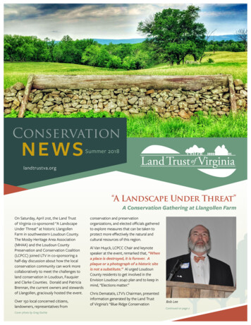 Conservation NEWS - Land Trust Of Virginia